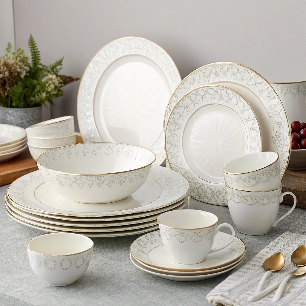 Elegant Porcelain Dinner Set
