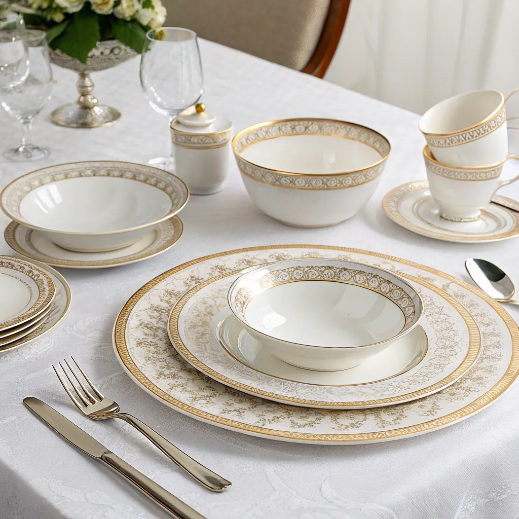 Elegant collection of dinnerware